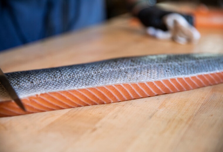 Wester Ross Salmon sliced